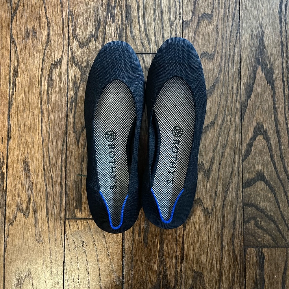 Rothy’s Women’s Black Flats- Very Gently Used